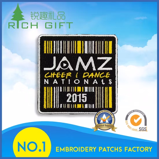 Embroidery Patch with Imitate Bar Code Logo