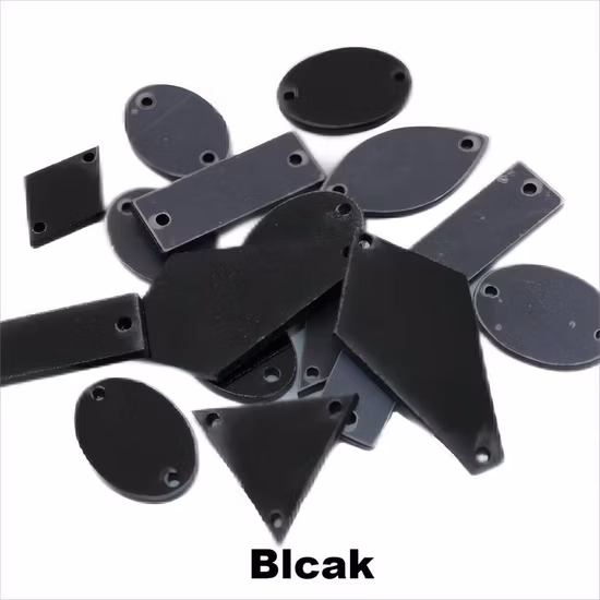 Espejo para coser con pedrería, parte trasera plana, acrílico para coser