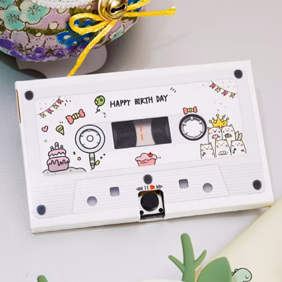 Tarjeta de felicitación navideña Tarjeta de agradecimiento Tarjeta de feliz cumpleaños de alta calidad Tarjeta grabadora