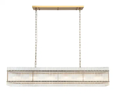 Lámpara colgante rectangular de cristal de lujo grande nórdica moderna para proyecto